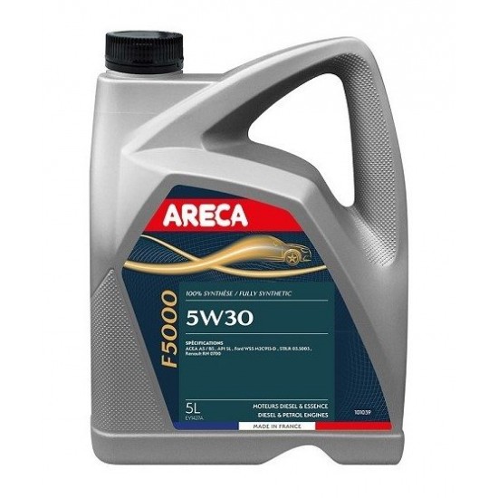 Моторно масло ARECA F5000 5W30 5L Моторно масло ARECA F5000 5W30 5L на 64.90 лв. от Automarks.bg