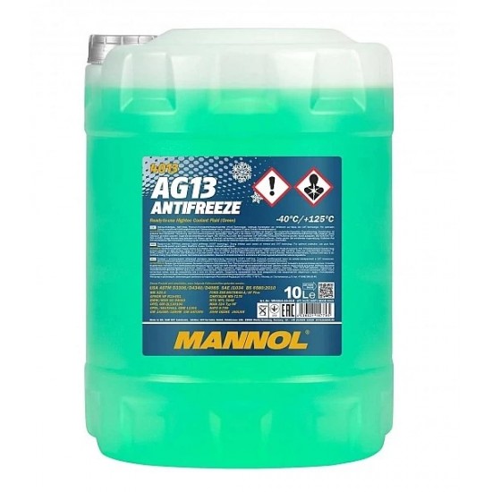 Зелен антифриз Mannol Antifreeze AG13 (-40°C) Hightec 10л на 35.00 лв. от Automarks.bg