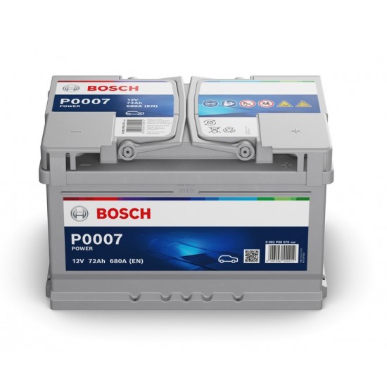 АКУМУЛАТОР BOSCH POWER PLUS 72Ah 680A R+ на 218.00 лв. от Automarks.bg