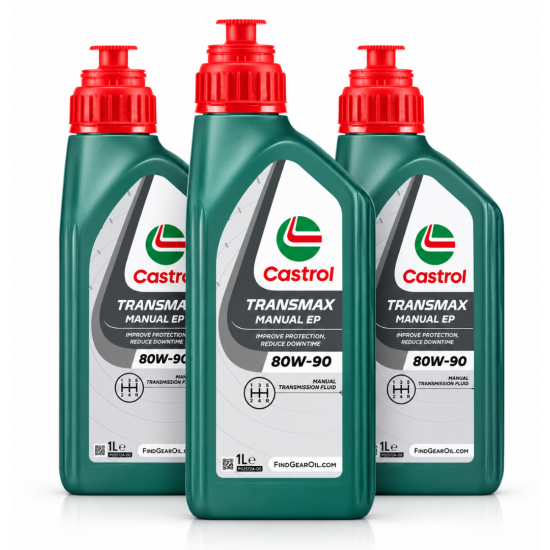 3бр X 1л Трансмисионно масло CASTROL TRANSMAX MANUAL EP 80W90 
