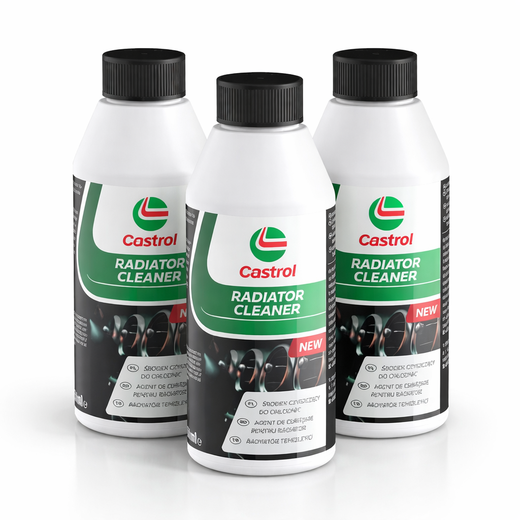 3бр X 250мл Добавка за промиване на радиатор CASTROL Radiator Cleaner ...