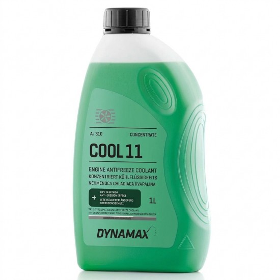 Антифриз концентрат зелен DYNAMAX COOL ULTRA AL G11 GREEN 1л Антифриз концентрат зелен DYNAMAX COOL ULTRA AL G11 GREEN 1л