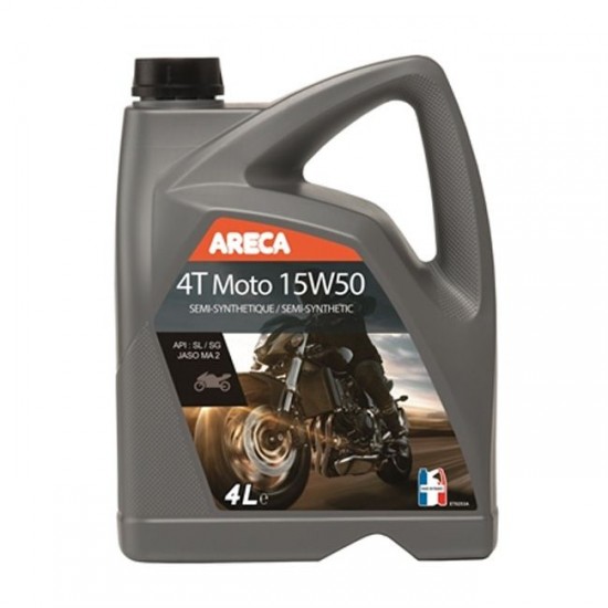 Четеритактово масло ARECA 4T MOTO 15W50 4L на 49.90 лв. от Automarks.bg