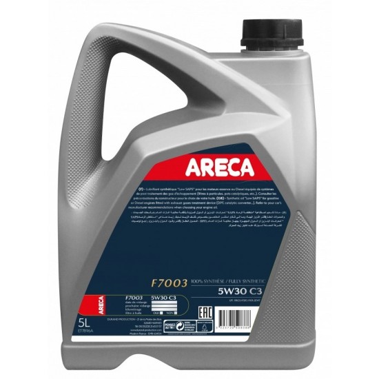 Масло ARECA F7003 C3 5W30 5L на 64.90 лв. от Automarks.bg