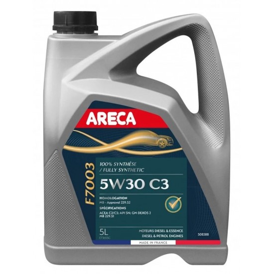 Масло ARECA F7003 C3 5W30 5L на 64.90 лв. от Automarks.bg