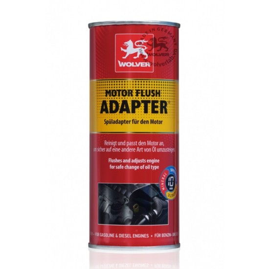 Добавка за промиване и почистване на двигателя Wolver Motor Flush Adapter, 350мл на 6.50 лв. от Automarks.bg