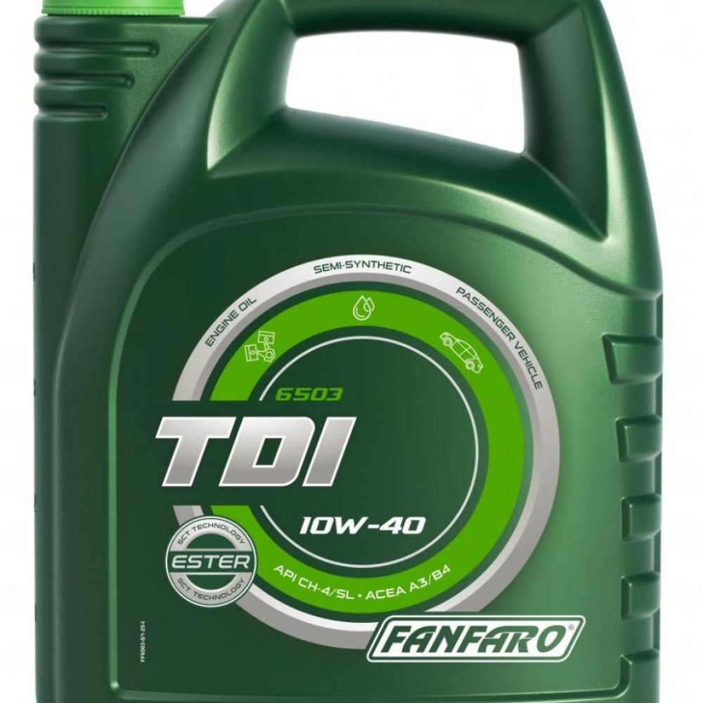 FANFARO TDI 10W-40 Motoröl 5L + MANNOL Motor Flush – Teilsynthetisches Öl Für Diesel- Und Benzinmotoren