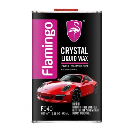 Полир паста, нано течен восък FLAMINGO Crystal Liquid Wax 473мл Полир паста, нано течен восък FLAMINGO Crystal Liquid Wax 473мл