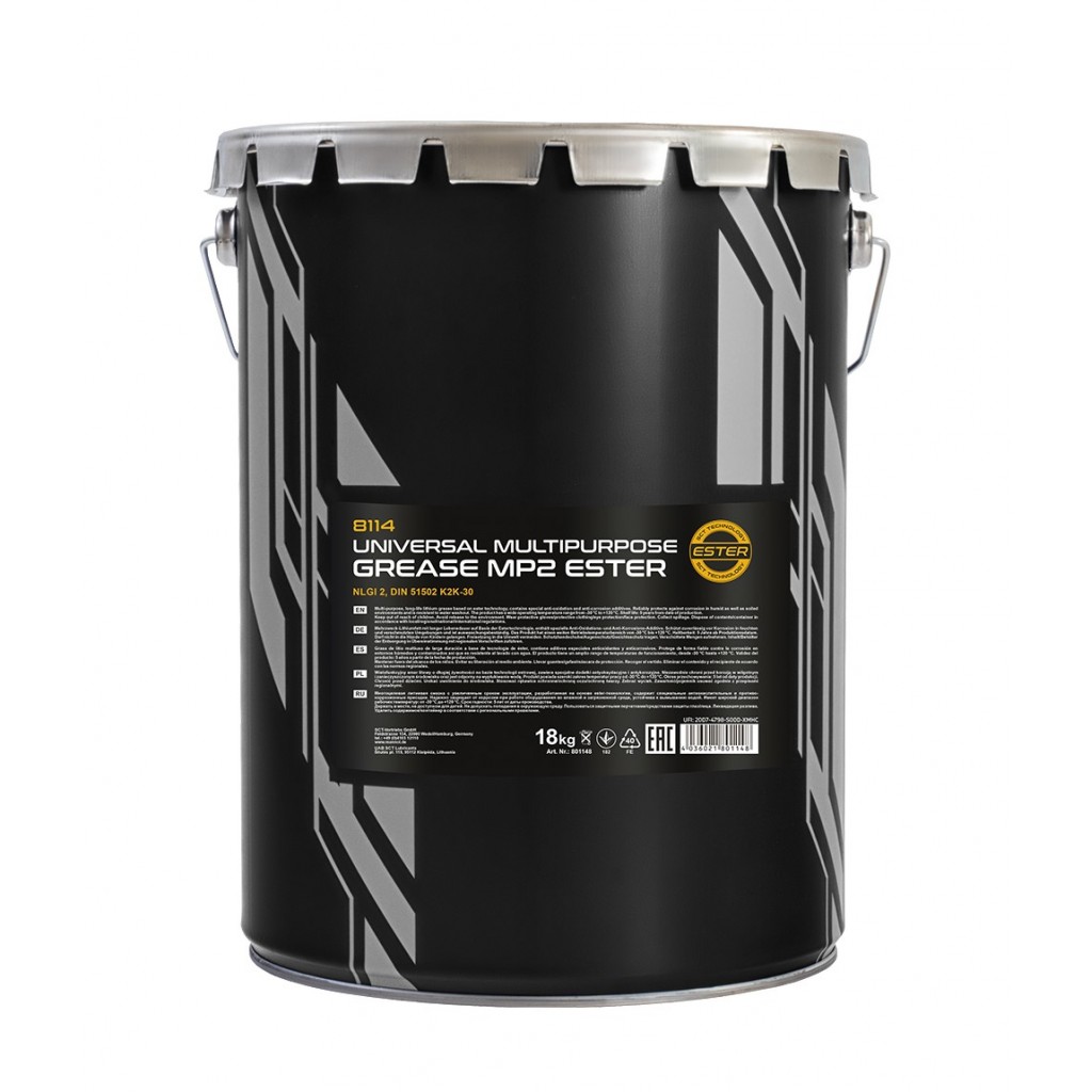 Mp2 Rope Grease Многофункционална литиева зелена грес MANNOL Multipurpose Grease MP2 ...