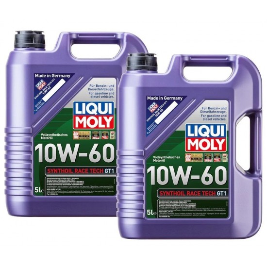 2бр X 5л Масло LIQUI MOLY Synthoil Race Tech GT1 10W60