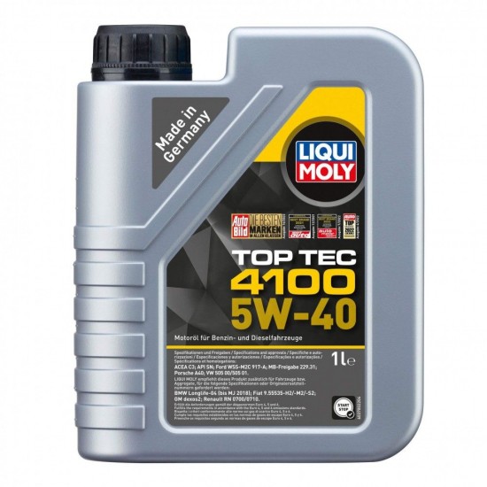 LIQUI MOLY Top Tec 4100 5W40 1L на 24.90 лв. от Automarks.bg