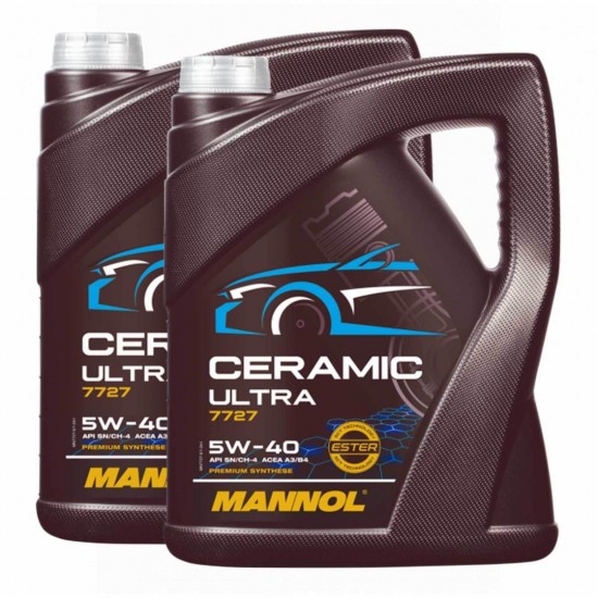 2бр X 5л Масло MANNOL CERAMIC ULTRA 5W40 