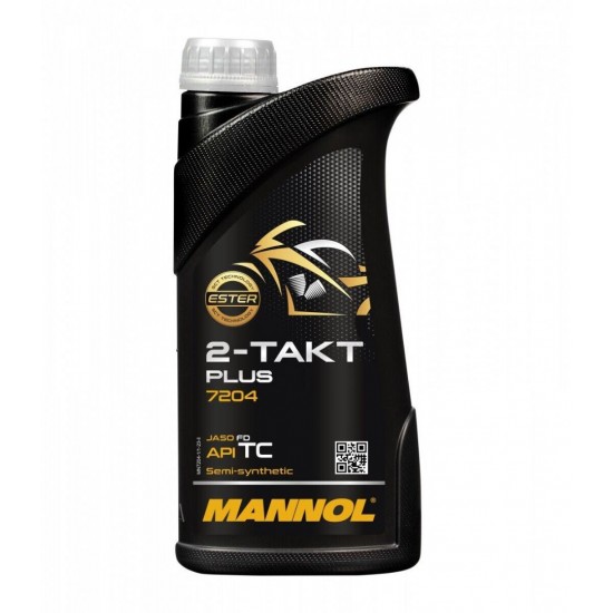 Двутактово масло MANNOL 2T PLUS SEMI-SINTHETIC 1L на 11.90 лв. от Automarks.bg
