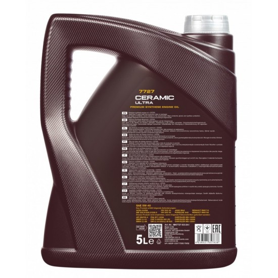 MANNOL CERAMIC ULTRA 5W40 5L