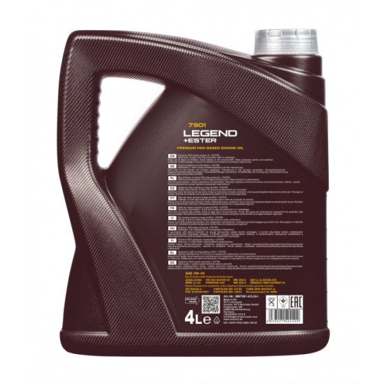 MANNOL LEGEND + ESTER 0W40 4L на 56.50 лв. от Automarks.bg