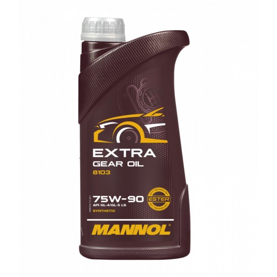 Трансмисионно масло MANNOL Extra Gear oil GL-4/GL-5 LS 75W90 1L на 13.90 лв. от Automarks.bg