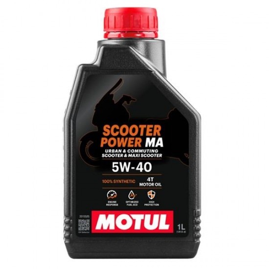 MOTUL SCOOTER POWER 4T 5W40 1L на 28.40 лв. от Automarks.bg