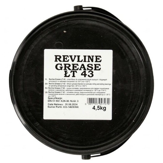 Многофункционална литиева грес REVLINE Grease LT-43 4.5кг