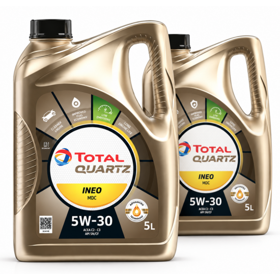 2бр X 5л Масло TOTAL QUARTZ INEO MDC 5W30