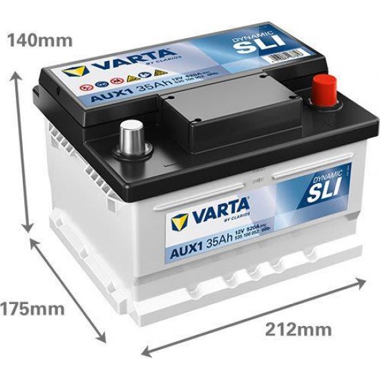 АКУМУЛАТОР VARTA AUX1 35Ah 520A R+ на 365.00 лв. от Automarks.bg