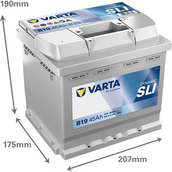 АКУМУЛАТОР VARTA 45Ah 400A R+ на 114.50 лв. от Automarks.bg