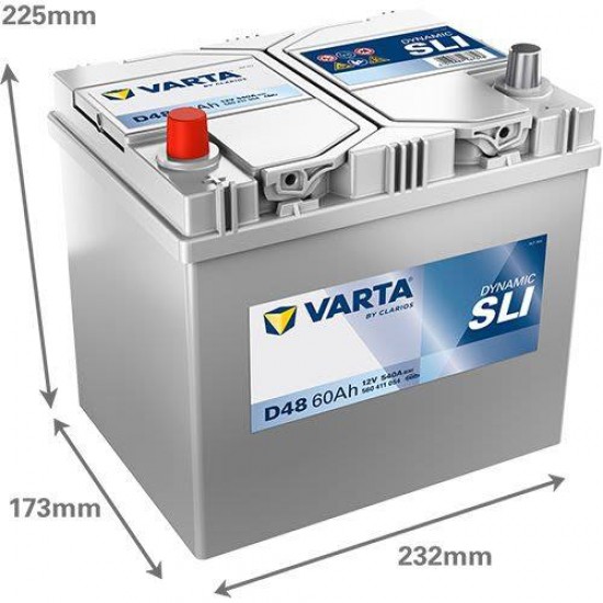 АКУМУЛАТОР VARTA 60Ah 540A L+ на 178.00 лв. от Automarks.bg