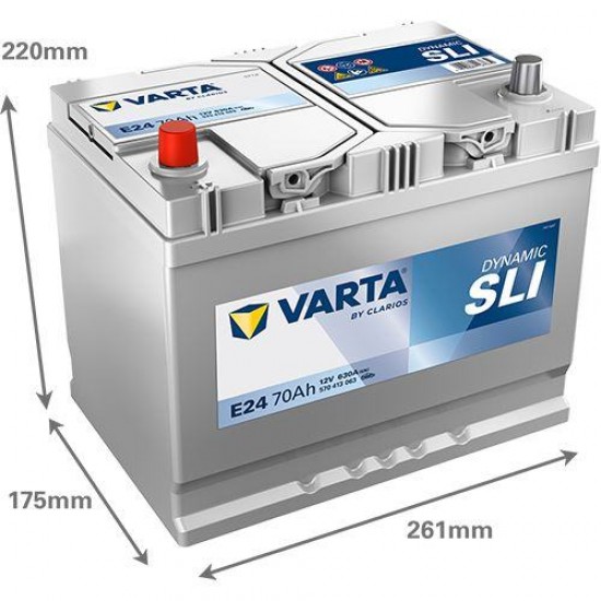 АКУМУЛАТОР VARTA 70Ah 630A L+ на 225.00 лв. от Automarks.bg