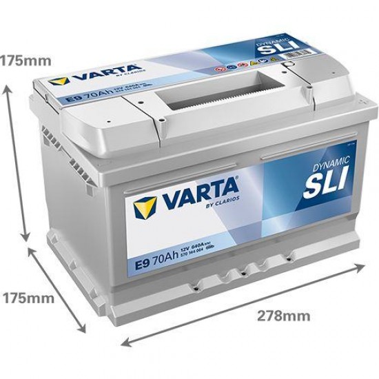АКУМУЛАТОР VARTA 70Ah 640A R+ на 195.00 лв. от Automarks.bg