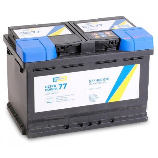 АКУМУЛАТОР CARTECHNIC 77Ah 780A ULTRA POWER R+ на 174.00 лв. от Automarks.bg