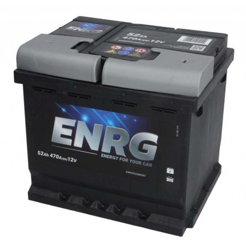 АКУМУЛАТОР ENRG 52Ah 470A R+ на Топ цена - Automarks.bg